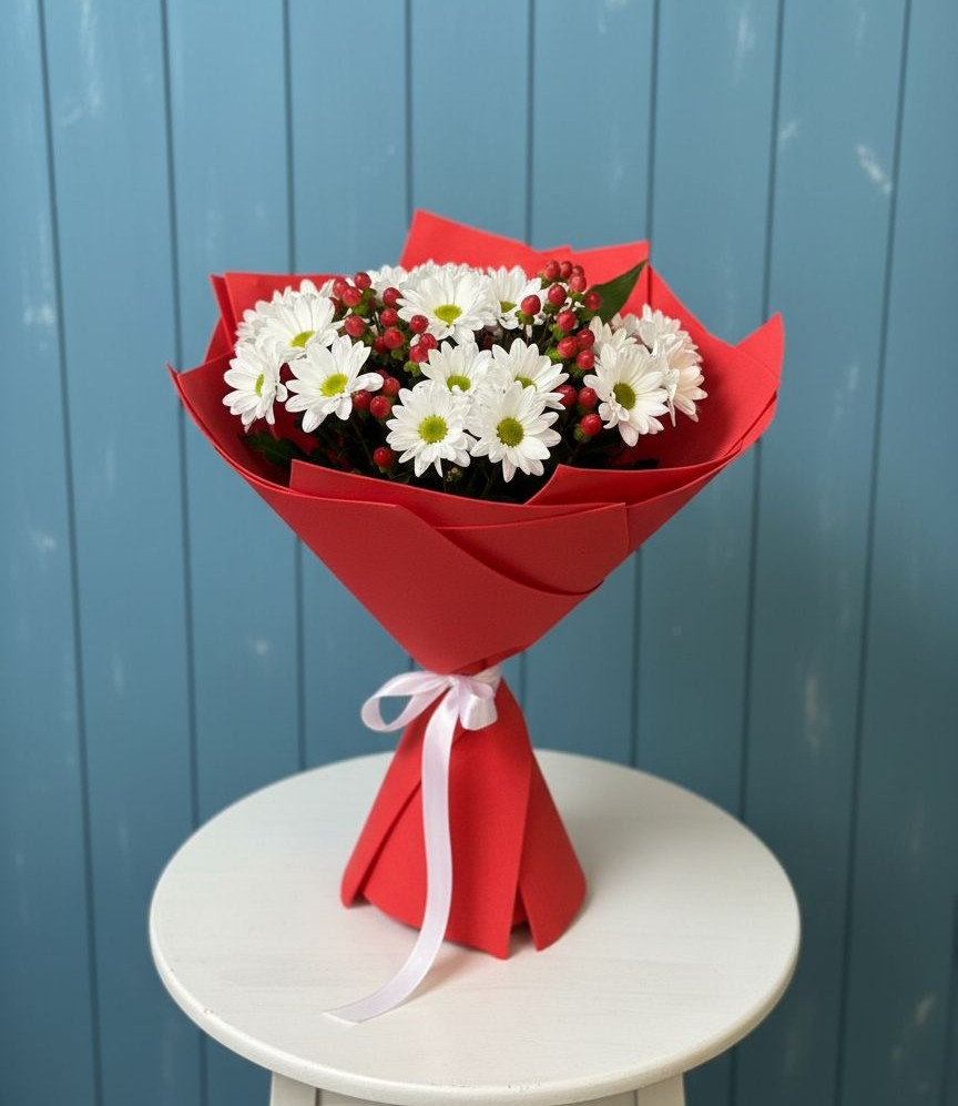 Букет цветов из: Хризантемы в Северобайкальске