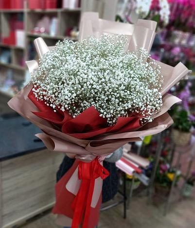 Букет цветов из: Гипсофила в Северобайкальске
