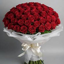 Букет 101 Красная роза Блэк Мэджик в Северобайкальске