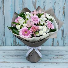 Букет цветов из:  Герберы, Альстромерии и Хризантемы #REPLACE_PRED# Северобайкальске