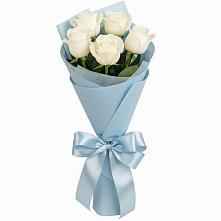 Букет 5 Белых роз Проуд #REPLACE_PRED# Северобайкальске