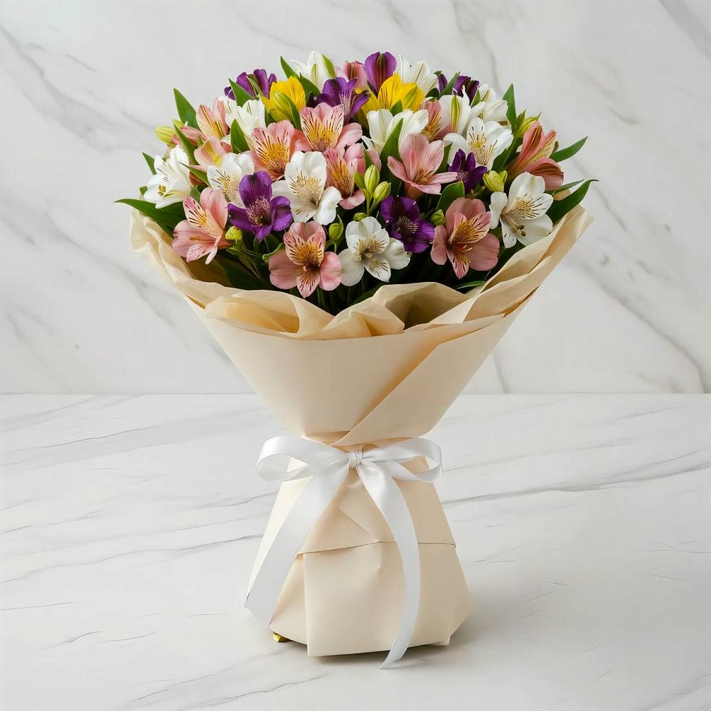 Букет цветов из: Альстромерии в Северобайкальске