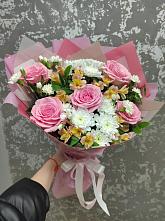 Букет цветов из:  Гвоздики, Орхидеи и Розы #REPLACE_PRED# Северобайкальске