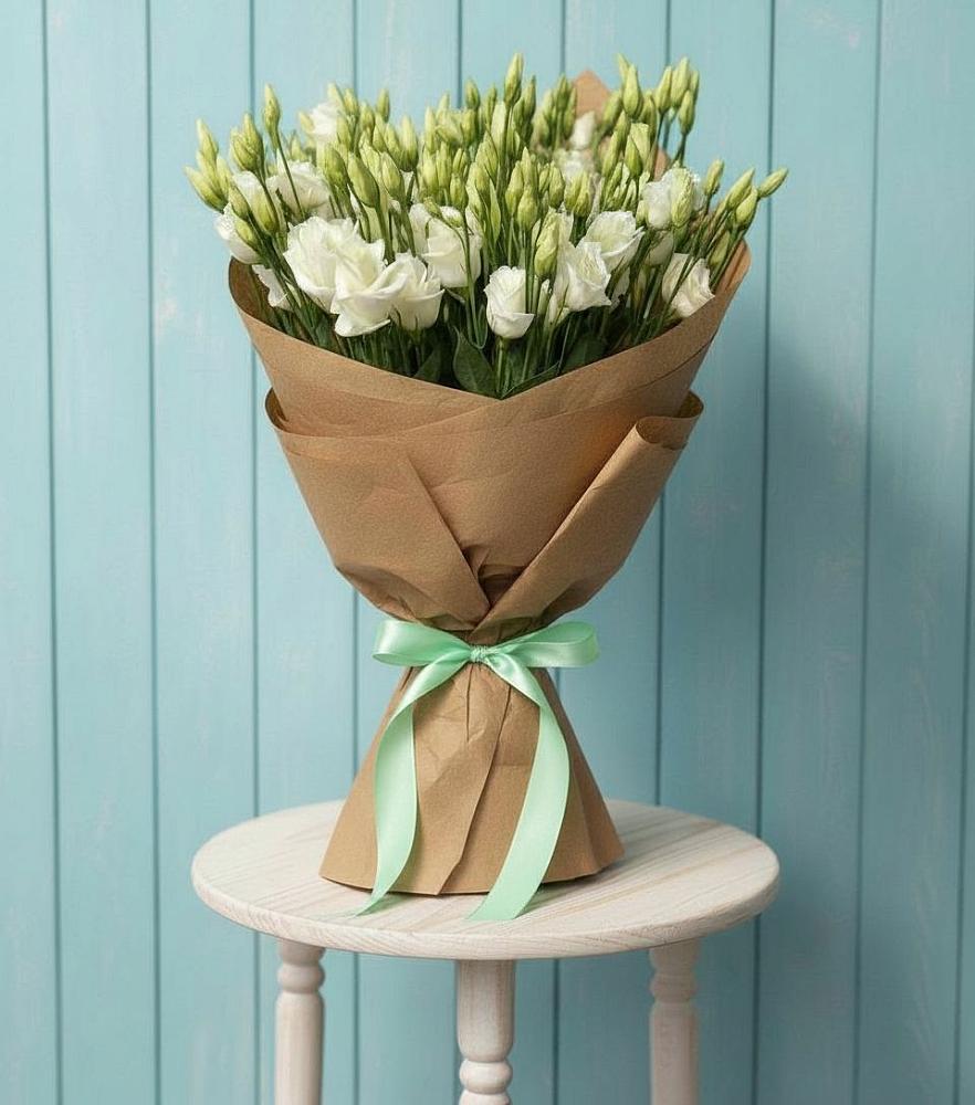 Букет цветов из: Лизиантусы в Северобайкальске