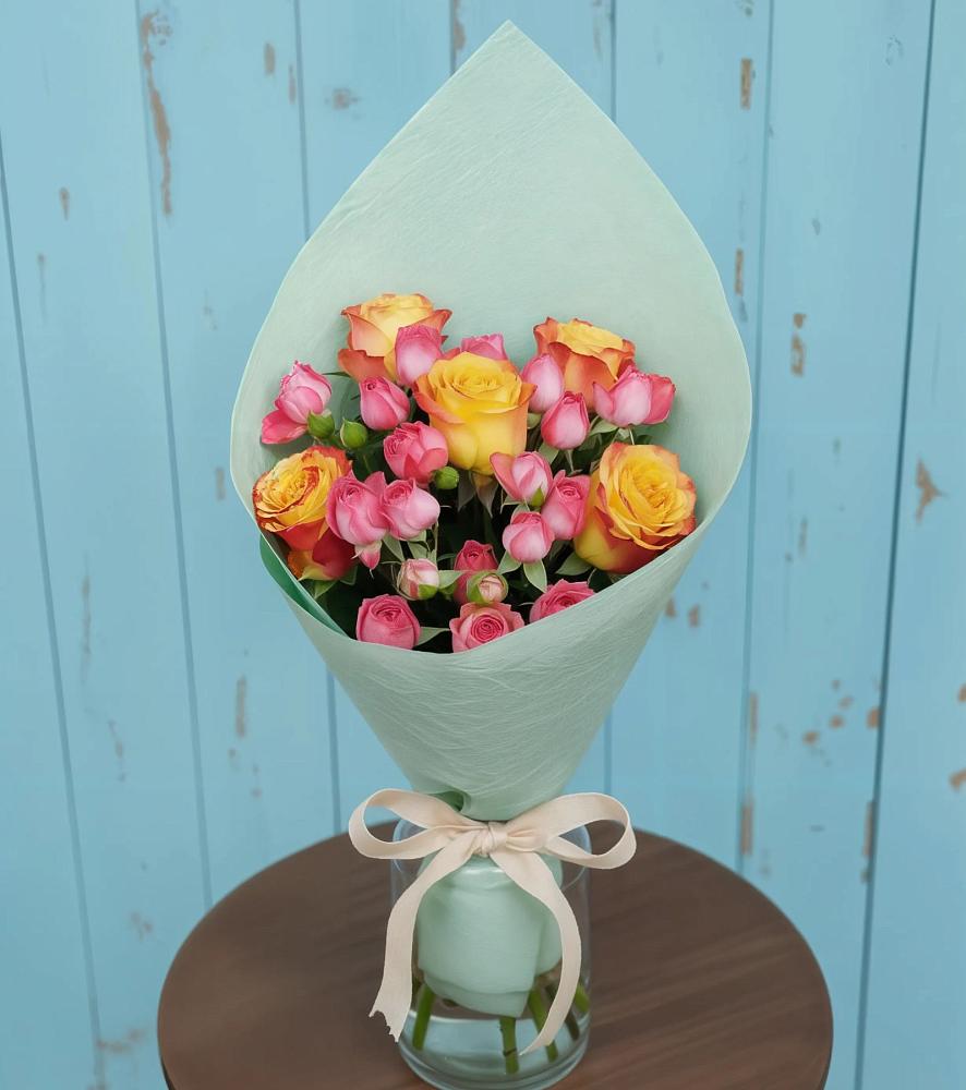 Букет цветов из: Розы в Северобайкальске