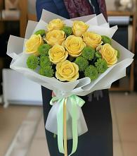 Букет цветов из:  Хризантемы и Розы #REPLACE_PRED# Северобайкальске