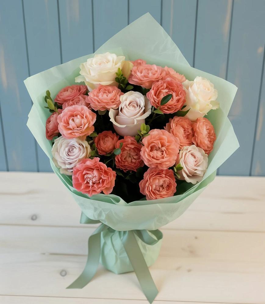 Букет цветов из: Розы в Северобайкальске