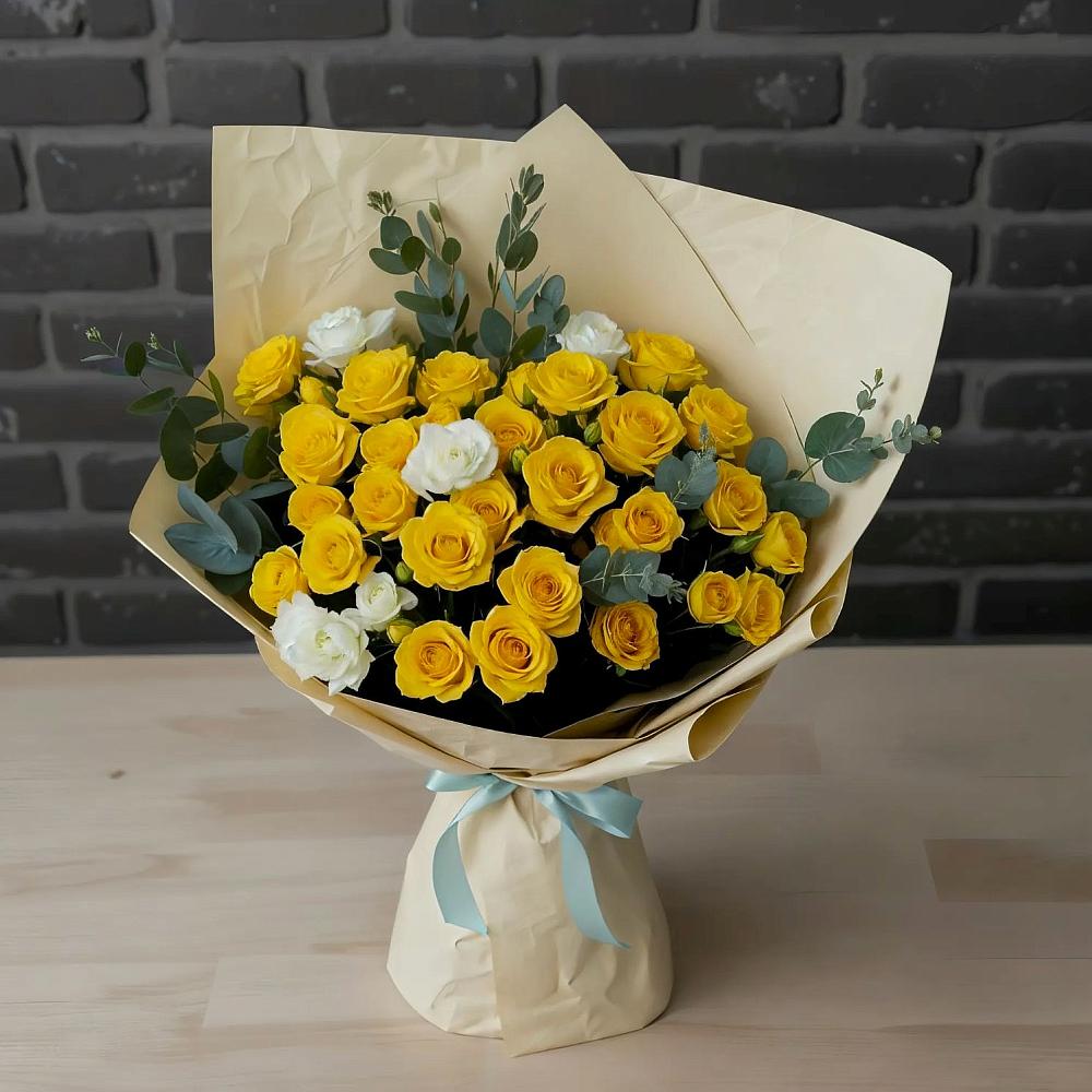 Букет цветов из: Розы в Северобайкальске