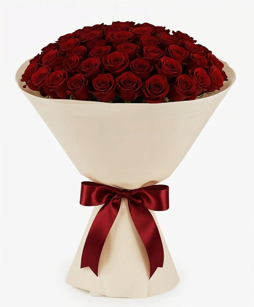 Букет 101 Бордовая роза Блэк Бакарра в Северобайкальске