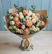 Букет цветов из:  Альстромерии и Розы в Северобайкальске